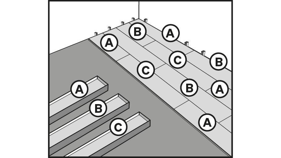 Vinylboden-Dielen aus mehreren Paketen gemischt verlegen Vinylboden-Dielen aus mehreren Paketen gemischt verlegen